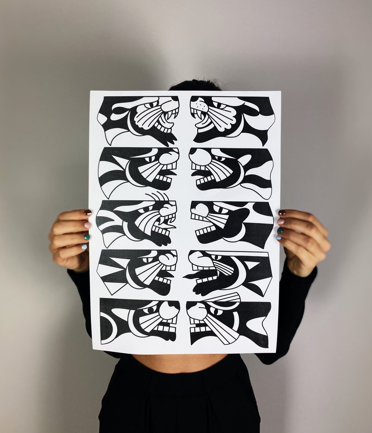 Image of ON SALE- I LOVE PANTHERS PRINT