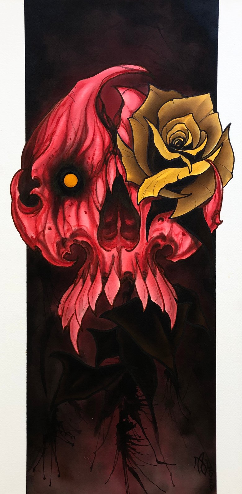 Image of Red skull bloom original
