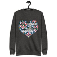 Image 3 of Black Lives Matter Mosaic Unisex Fleece Pullover