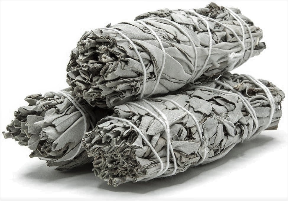 3 hot LARGE White Sage and Peppermint Sage Bundles