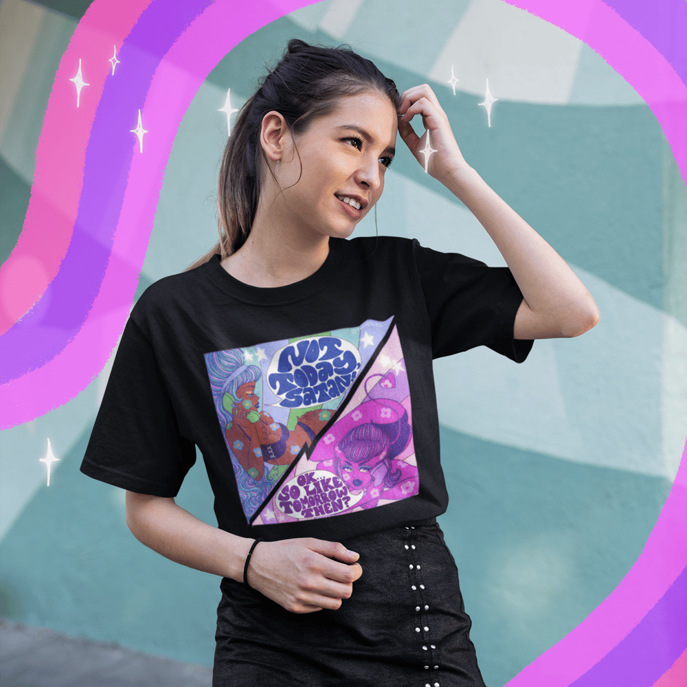 Image of NOT TODAY SATAN TEE