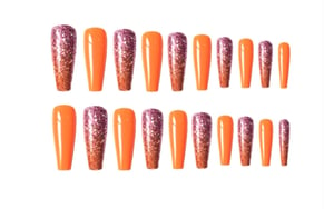Image of Orange glitter set