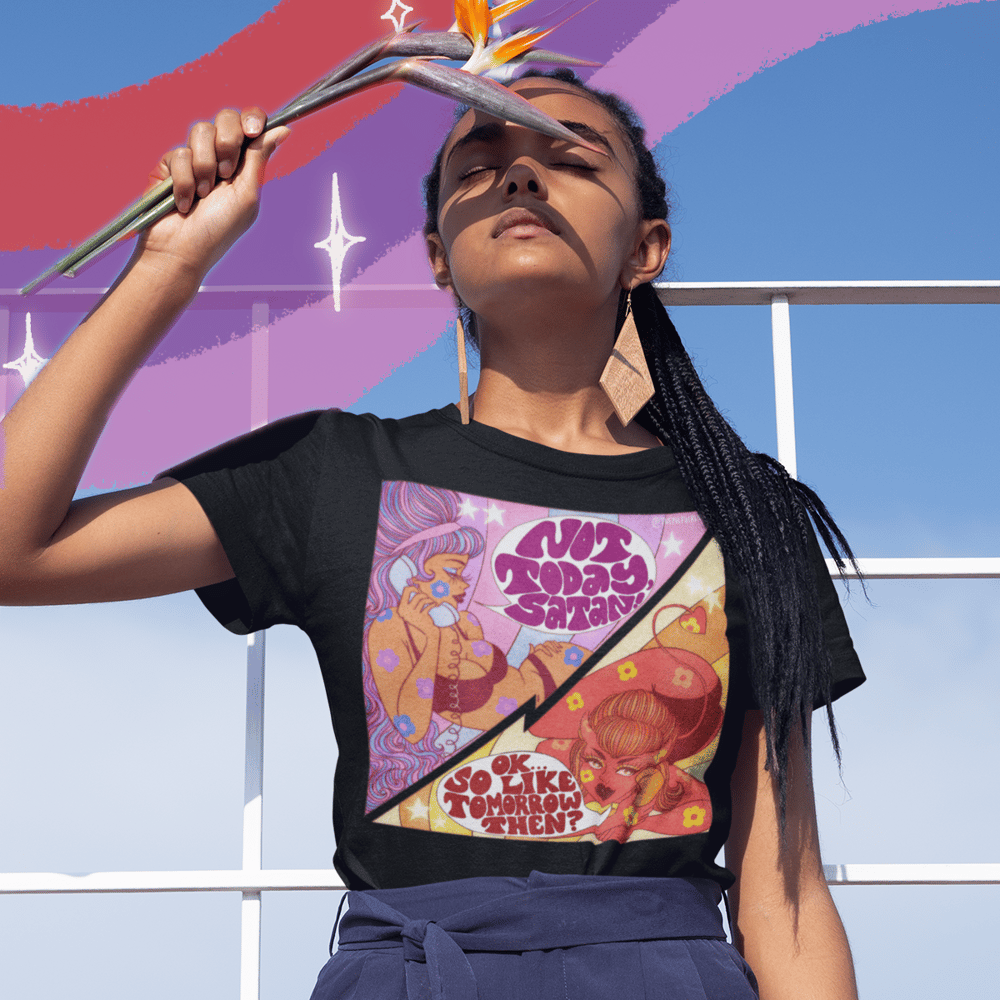 Image of NOT TODAY SATAN TEE