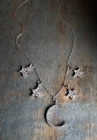 You Are The Moon + Stars Necklace (Silver)