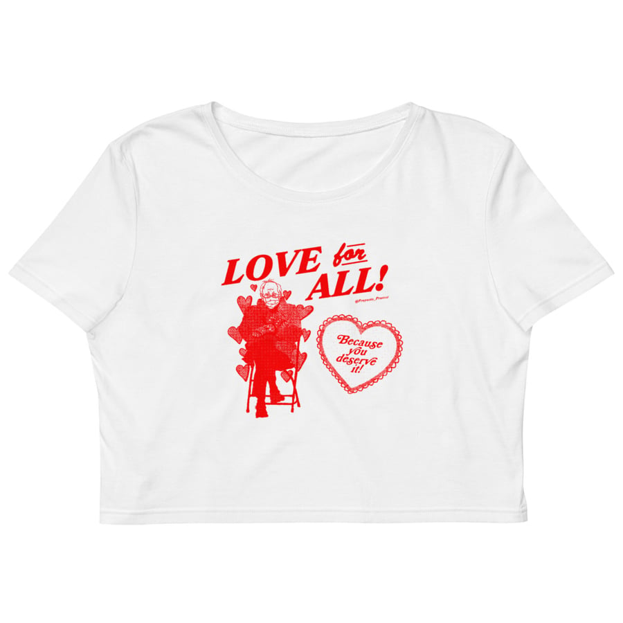 Image of Love for All! - Baby Tee (monochromatic design)