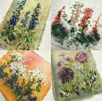 Image 2 of ONLINE 6th April 9am Embroidered Flower Garden Workshop 