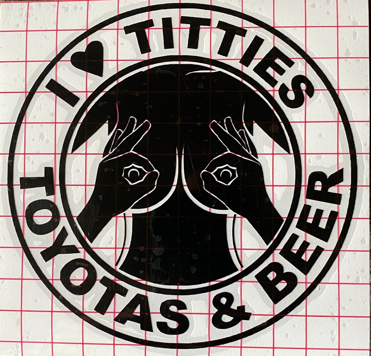 i love titties and beer | Sticker