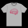 Brainrave T-shirt (red on grey)