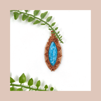 Art Deco Larimar Pendant