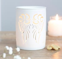 Angel wing cut out burner