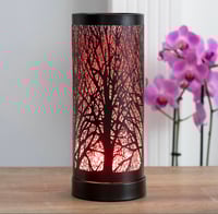 Image 1 of 26CM BLACK OR WHITE TREE LED OIL BURNER/WAX WARMER