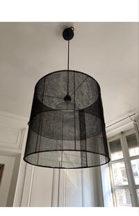 Image 1 of Suspension gaze coton noire