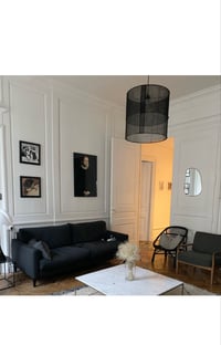 Image 2 of Suspension gaze coton noire