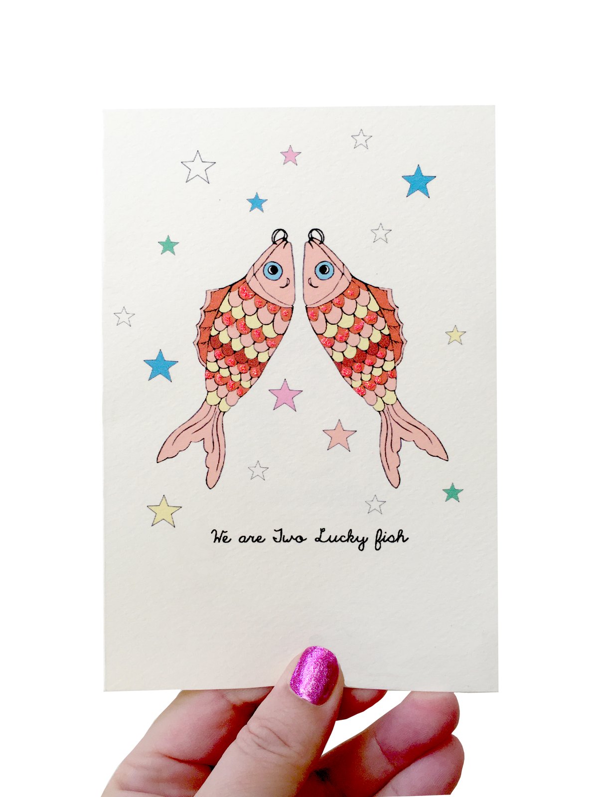 We are Two Lucky Fish Card