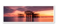 West pier sunset panorama