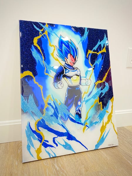 Image of Vegeta 18x24 canvas.