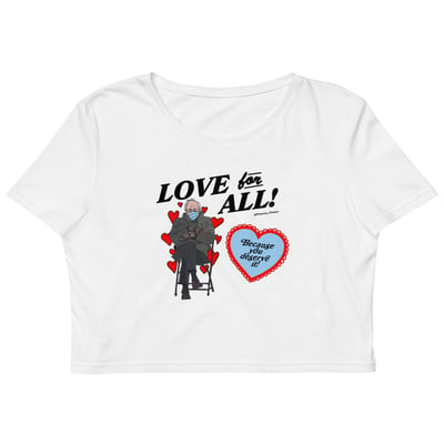 Image of Love for All! - Baby Tee (w/ multicolor design)