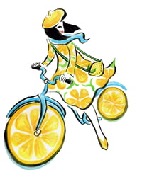 Image 2 of  Print - Lemon bike 