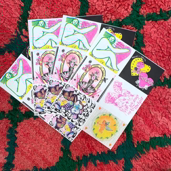 Valentine's Day Cards (made by 6 different artists) 2021