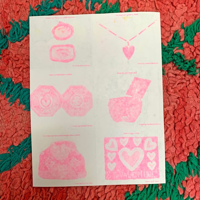 Valentine's Day Cards (made by 6 different artists) 2021