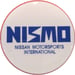 Image of Nismo Classic Hornpush Sticker 40mm Domed