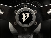 Image 1 of Nissan Pulsar Horn push Sticker 40mm Domed