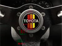 Image 1 of Toyota Classic Horn push Sticker 40mm Domed