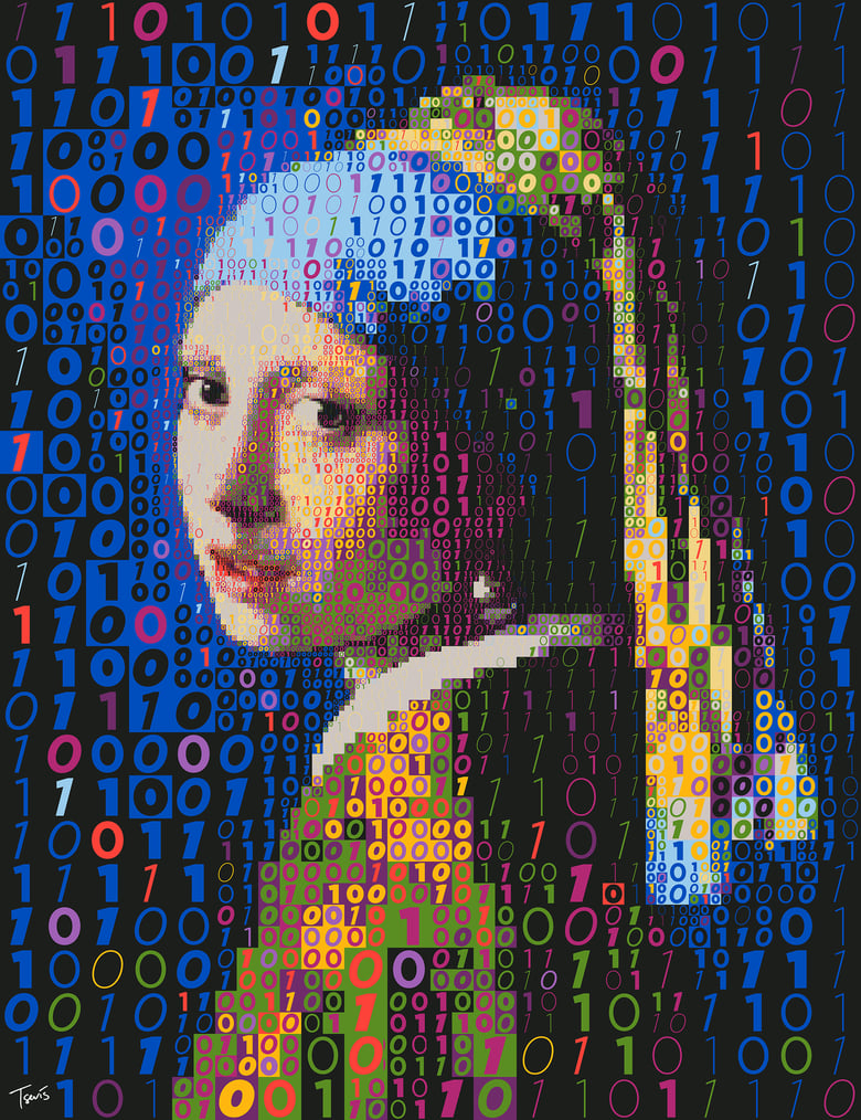 Image of Binary Girl with earing
