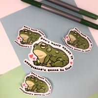 DWAI frog sticker