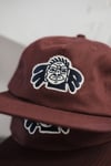 Maroon adjustable creature cap 