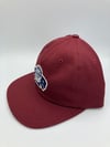 Maroon adjustable creature cap 