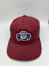 Maroon adjustable creature cap 