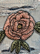 Image 2 of Peony on Ripped Denim 7" Hoop