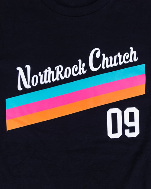 Image of NorthRock Church - PLAR 2021 - Retro Fiesta City T-Shirt - Custom Back Print