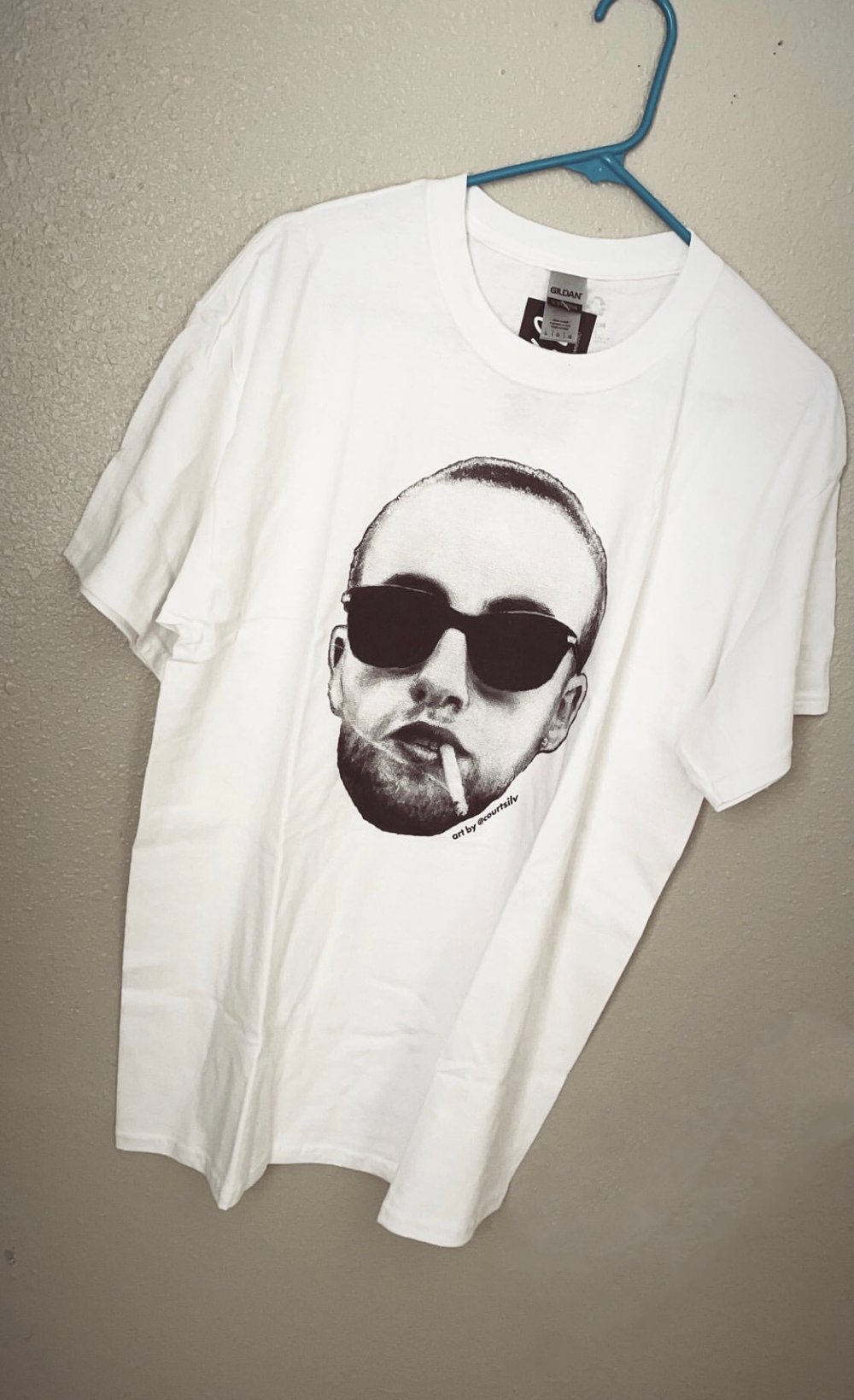 Mac Miller Cropped Head Tshirt (WHITE)