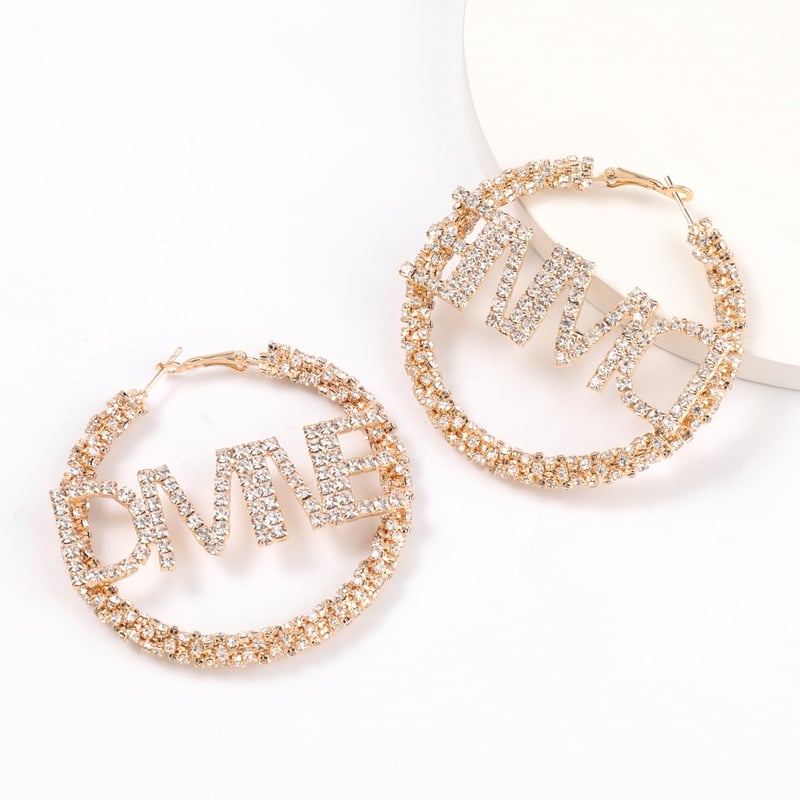 Image of Divine Rhinestone -Studded  Earrings    
