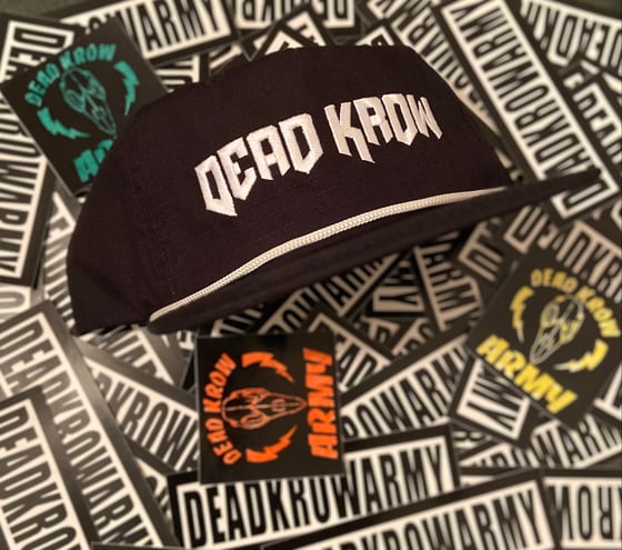 Image of Black DEAD KROW  golf hat 