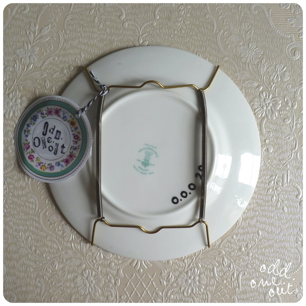 Image of Cake Knuckles - Hand Painted Vintage Plate
