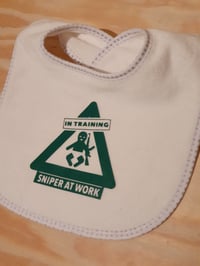 Image 1 of Sniper At Work Baby Bib.