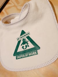 Image 2 of Sniper At Work Baby Bib.