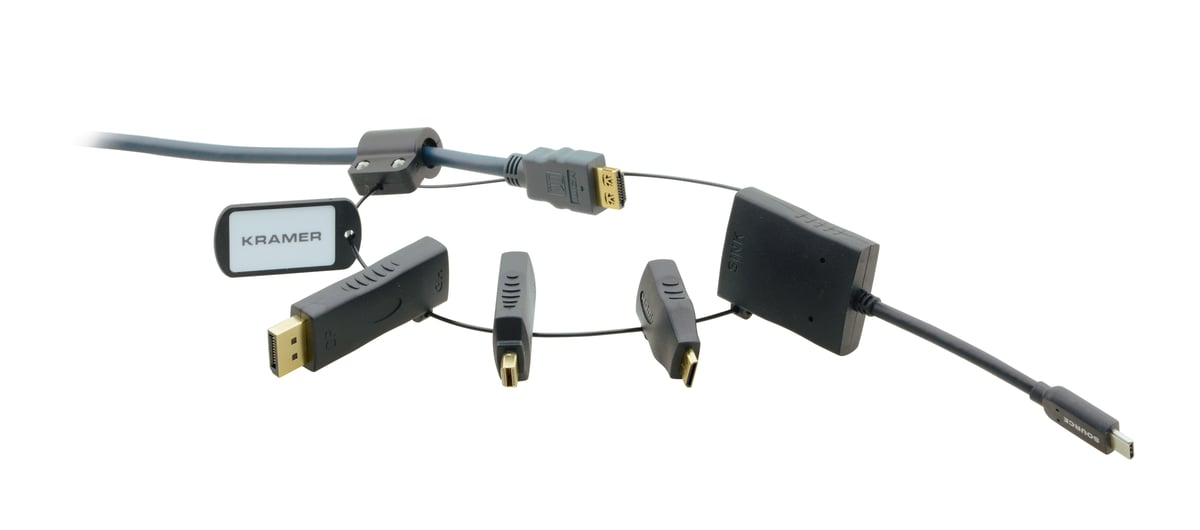 Image of 5 metre HDMI cable with secured adapter ring