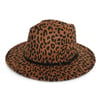 Cheetah Print Fedora Hats