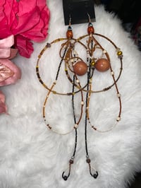 Image 1 of Superior Shimmer large Hoop Earring 