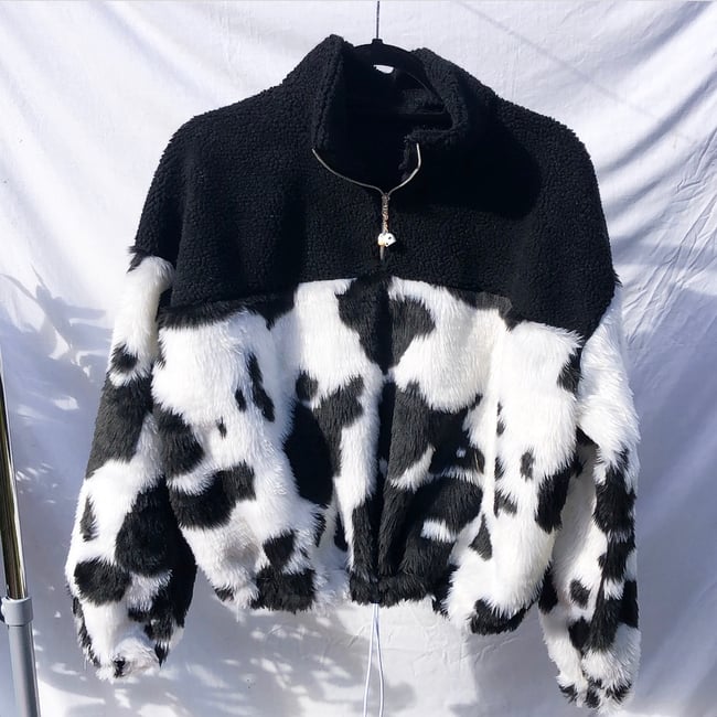 Mini Moo Faux Fur Jumper Jacket 