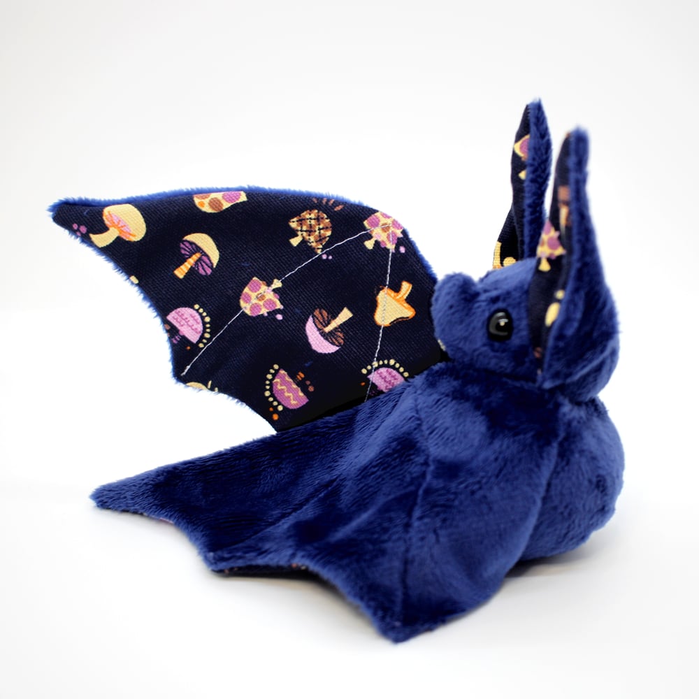 Image of Midnight Blue Poison Mushroom Bat 2 - Made to Order