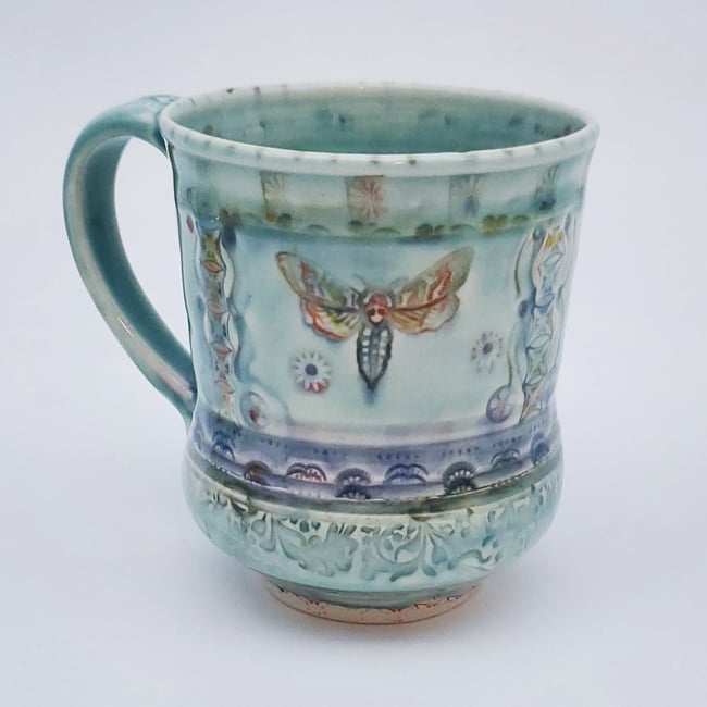 Sphinx Moth Porcelain Mug