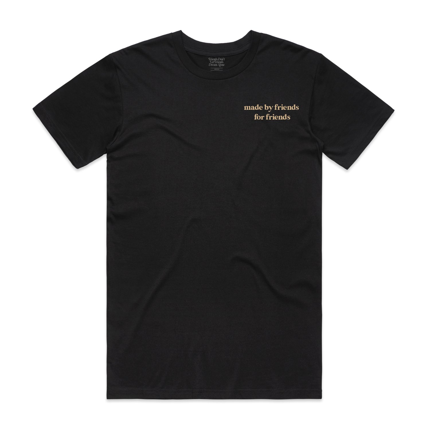 Image of Black "Made By Friends For Friends" Collaboration Tee