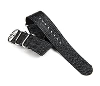 Image 1 of Black Peccary unlined NATO strap