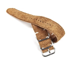 Image of Tan Reversed Suede Nato strap - unlined