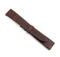 Image 3 of Hand-rolled Brown Japanese Shark rembordé vintage strap